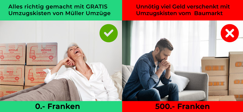 Gratis Umzugskartons von Müller Umzüge